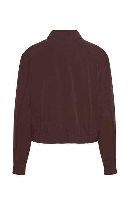 &Co woman Travel Jacket Paloma Chocolate JA133 Stretchshop.nl