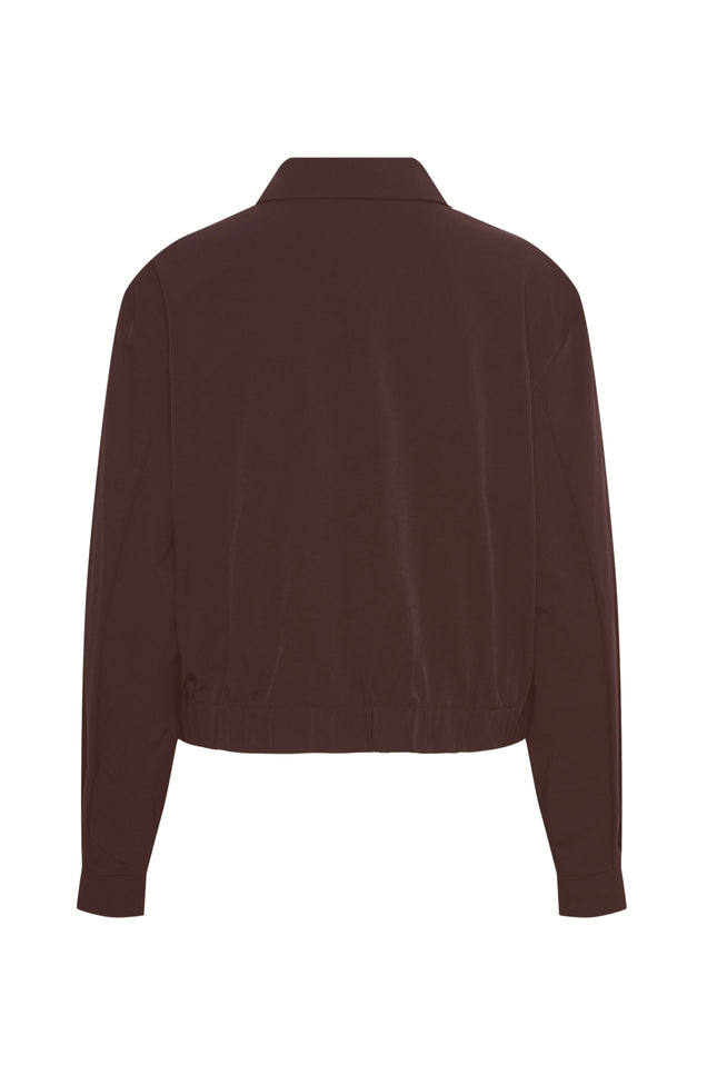 &Co woman Travel Jacket Paloma Chocolate JA133 Stretchshop.nl
