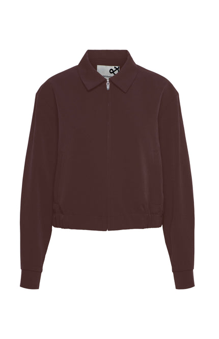 &Co woman Travel Jacket Paloma Chocolate JA133 Stretchshop.nl