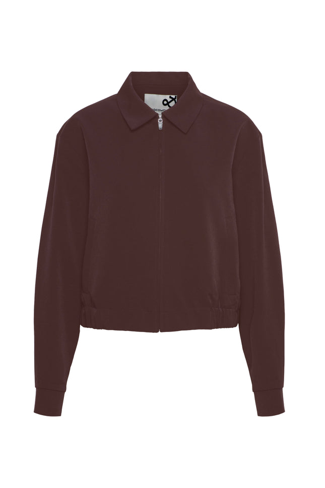 &Co woman Travel Jacket Paloma Chocolate JA133 Stretchshop.nl