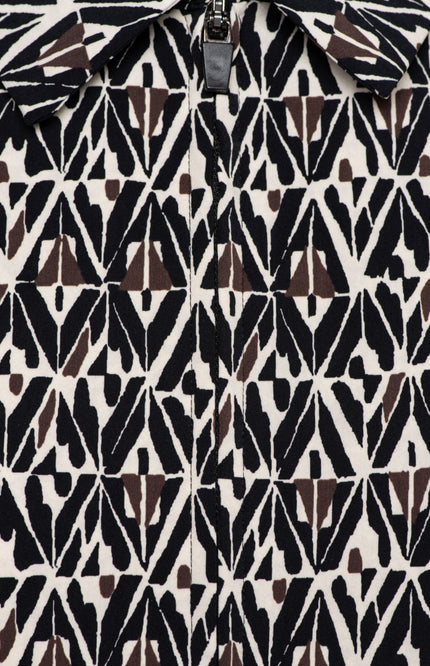 &Co woman Travel Jacket Paloma Graphic Black Multi JA134 Stretchshop.nl