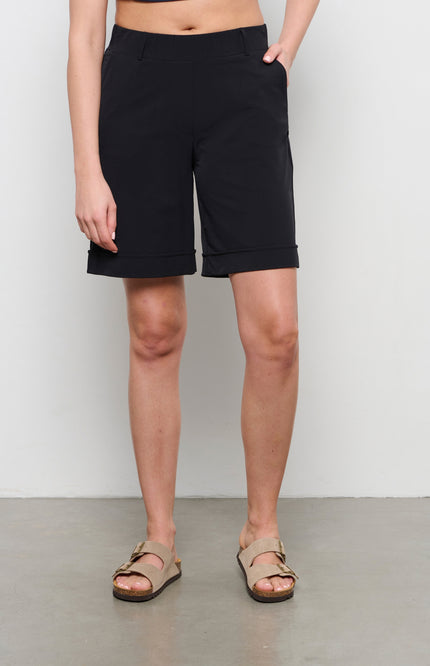 &Co woman Travel Short Philis Black PA299 Stretchshop.nl