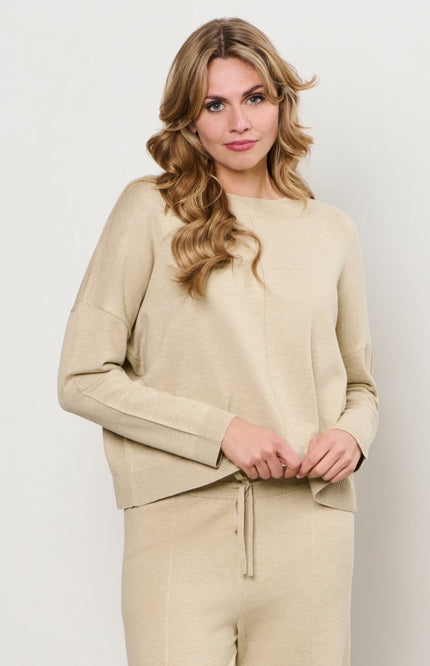 &Co woman Trui Basile Sand PU134 Stretchshop.nl
