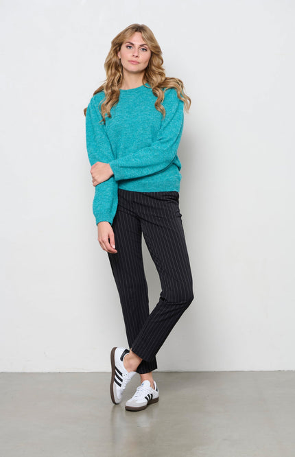 &Co woman Trui bessie mineral green PU125 Stretchshop.nl