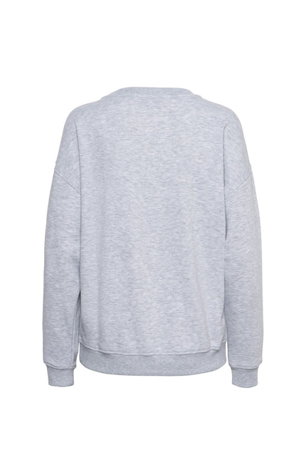 &Co woman Trui Boston Grey Melange SW125 Stretchshop.nl