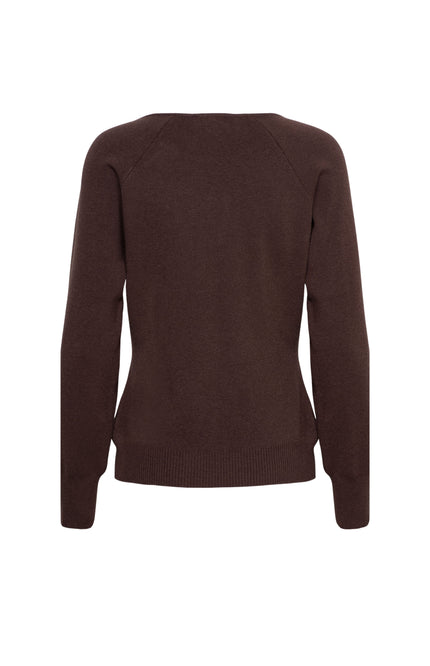 &Co woman Trui Bowi Chocolate PU139 Stretchshop.nl