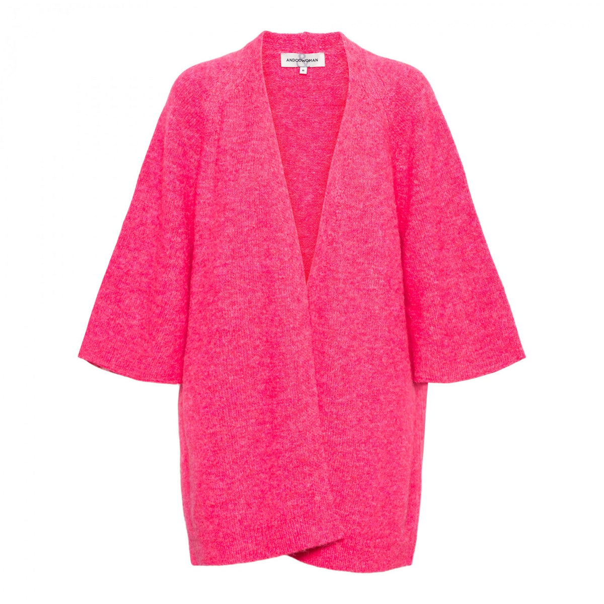 Roze vest van &Co Woman Berlin, katoenen stof met mooie pasvorm en stijlvolle uitstraling, gedragen door een model.
