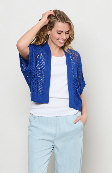 &Co woman Vest Beth Cobalt CA119 Stretchshop.nl