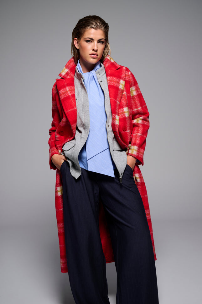 Blouse Met Strikdas Blue D793L