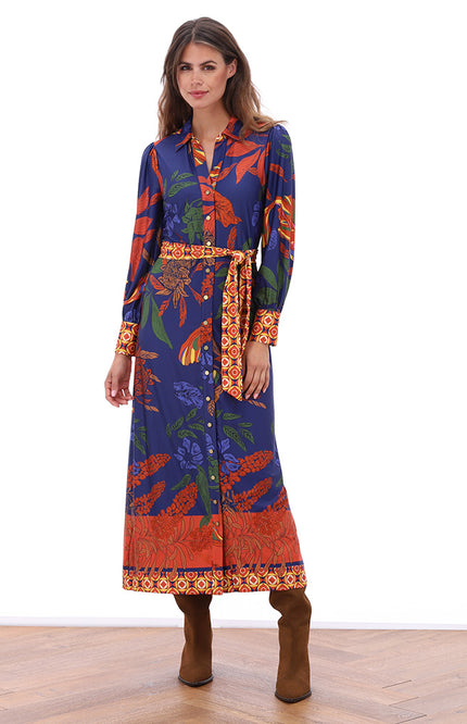 Jurk Maxi Met Zakjes & Design B119-P009