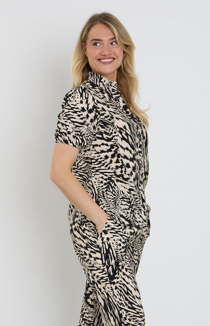 Elvira Casuals Blouse Anna Light Feathers Stretchshop.nl