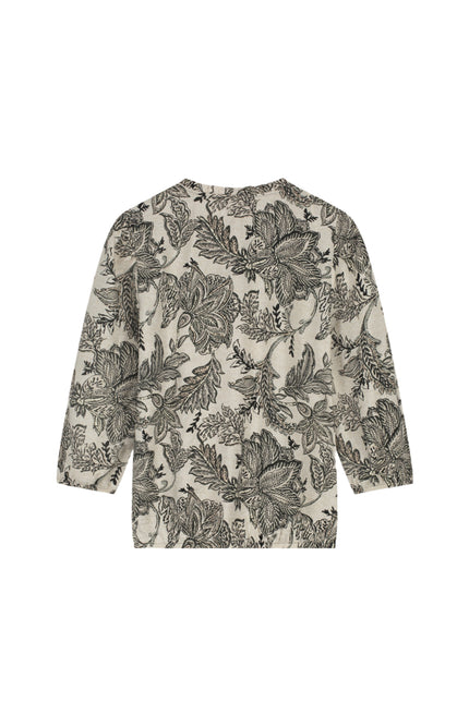 Elvira Casuals Blouse Iza Botanic Flower Stretchshop.nl