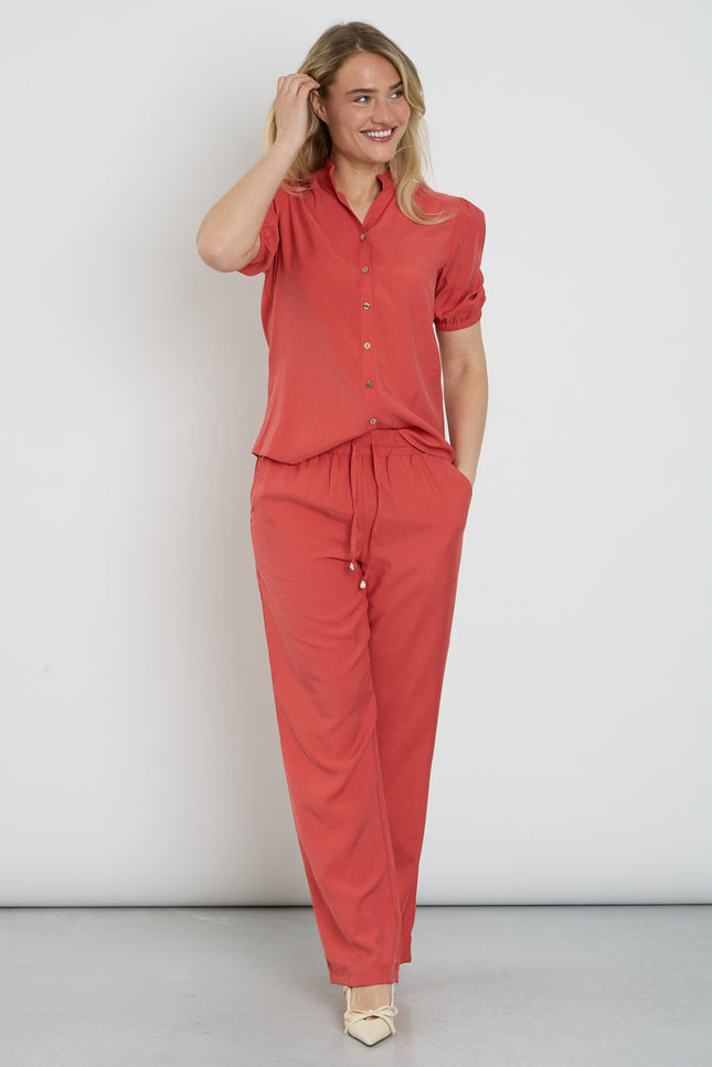Elvira Casuals Broek Elodi Burnt Sienna Stretchshop.nl