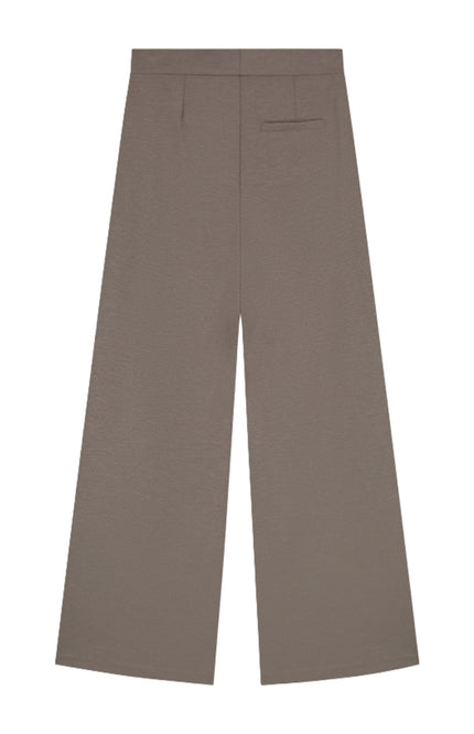 Elvira Casuals Broek Izzy Taupe Melange Stretchshop.nl