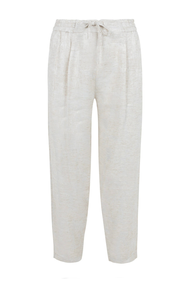 Elvira Casuals Broek Jayda Silk Ecru Stretchshop.nl