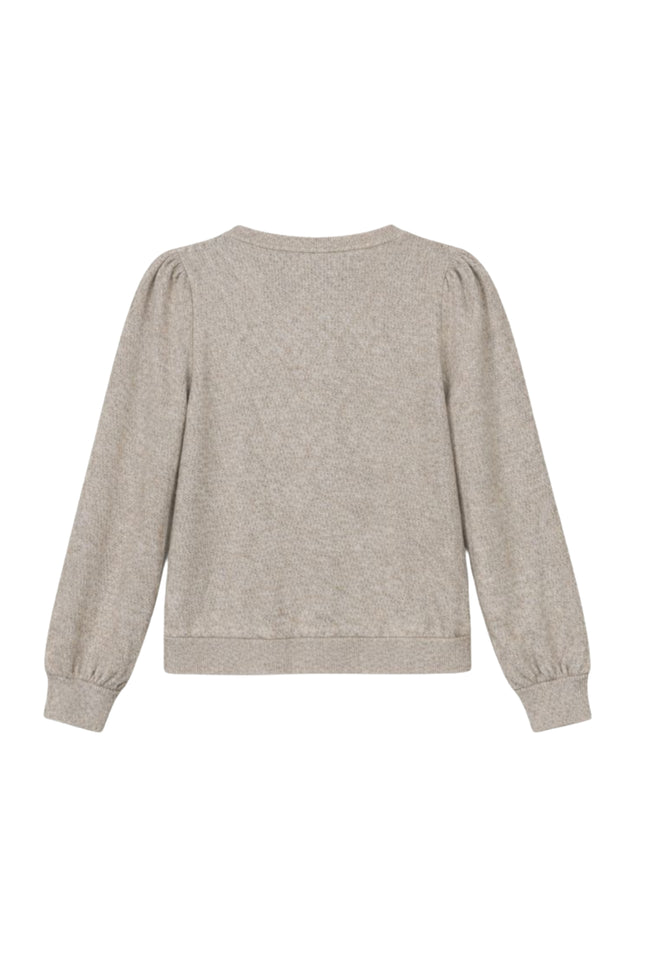 Elvira Casuals Sweater Angela Creme Melange Stretchshop.nl