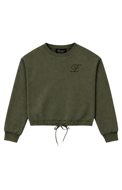 Elvira Casuals Sweater Nathalie Khaki Stretchshop.nl