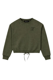 Groene Nathalie sweater van Elvira Casuals met zachte stof en lange mouwen, casual en comfortabel voor dagelijks gebruik