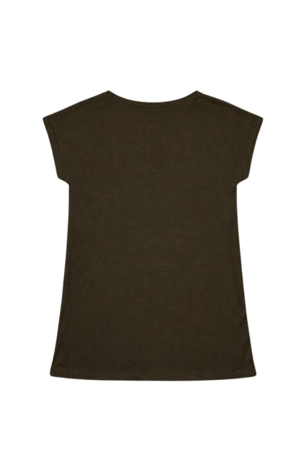 Elvira Casuals T-shirt Grace Khaki Stretchshop.nl