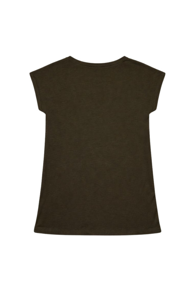 Elvira Casuals T-shirt Grace Khaki Stretchshop.nl