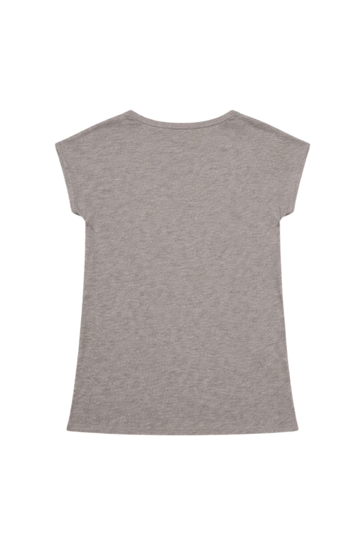 Elvira Casuals T-shirt Grace Sand, lichtbruine katoenen top met ronde hals en korte mouwen, casual stijl.