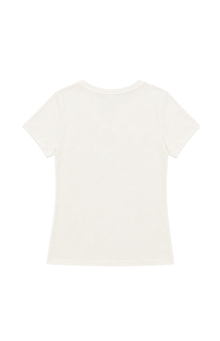 Elvira Casuals T-shirt Sol Offwhite Berry Stretchshop.nl