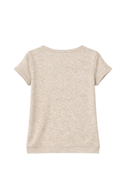 Elvira Casuals Top Angela Creme Melange Stretchshop.nl