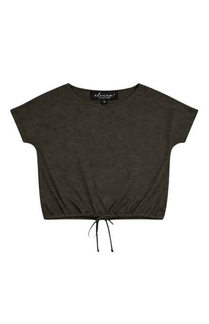 Elvira Casuals Top Artemis Khaki Stretchshop.nl