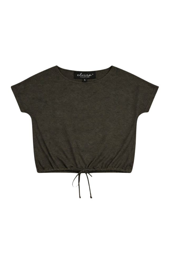 Elvira Casuals Top Artemis Khaki Stretchshop.nl
