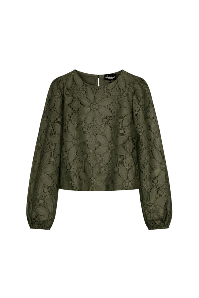 Elvira Casuals Top Charlie Khaki Stretchshop.nl