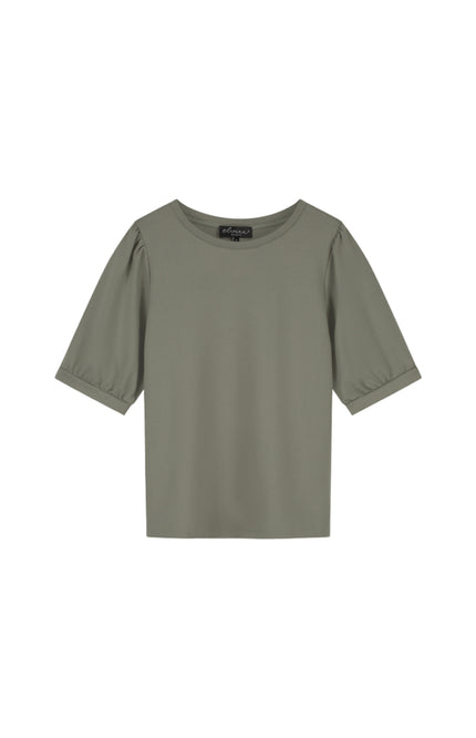 Elvira Casuals Top Izzy Khaki Stretchshop.nl