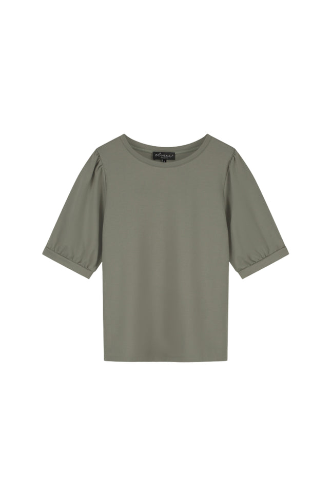 Elvira Casuals Top Izzy Khaki Stretchshop.nl
