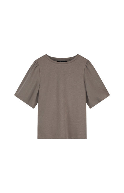 Elvira Casuals Top Izzy Taupe Melange Stretchshop.nl