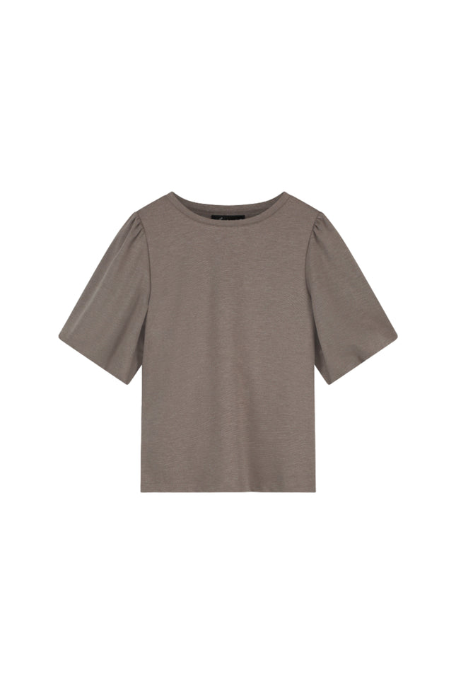 Elvira Casuals Top Izzy Taupe Melange Stretchshop.nl