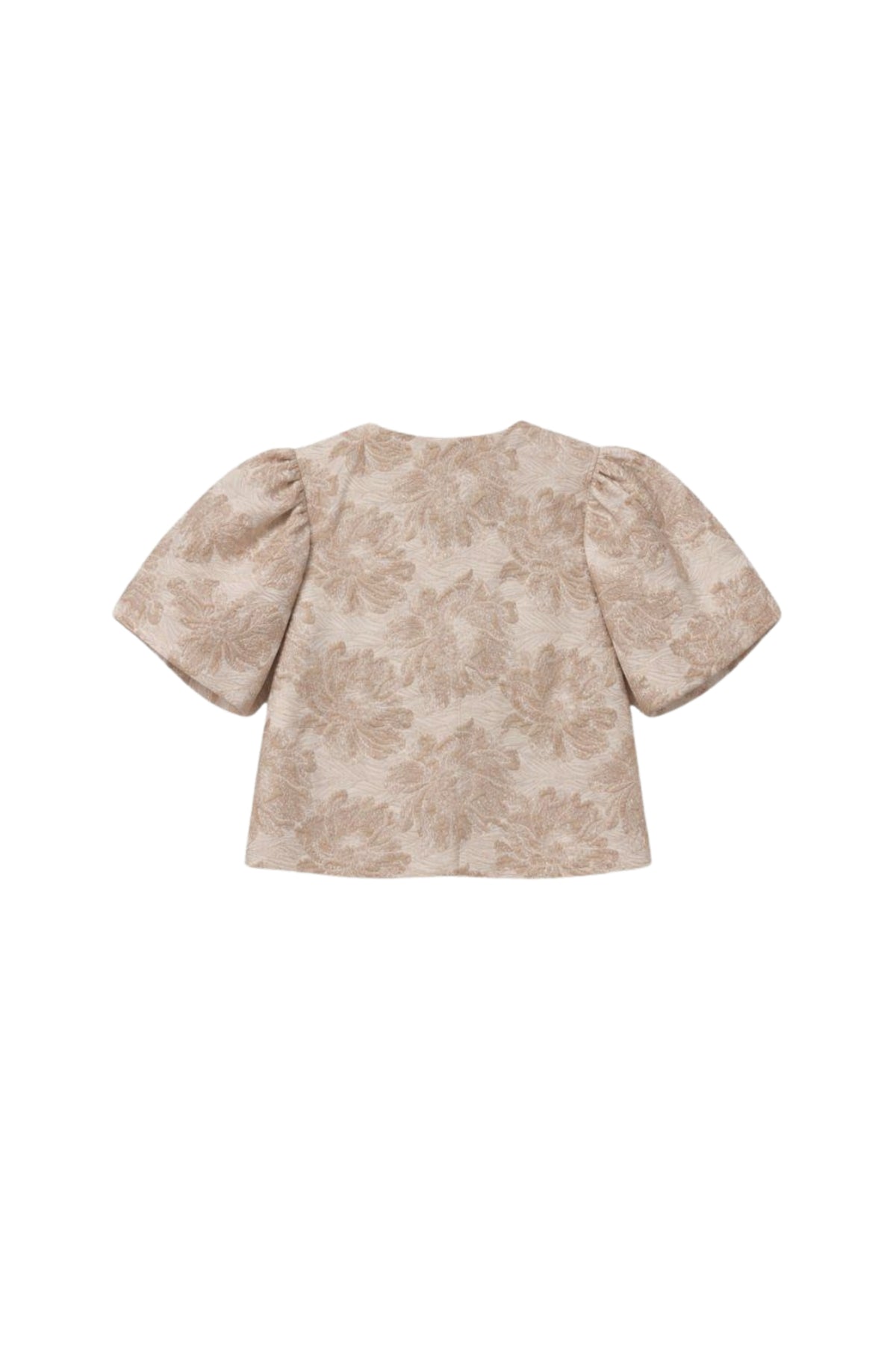 Elvira Casuals Top Lea Sand Flower, lichtgewicht en comfortabele dames top met bloemendessin, geschikt voor casual wear.