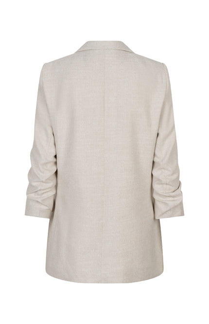 EsQualo Blazer Linen Light Sand SP26.10045 Stretchshop.nl