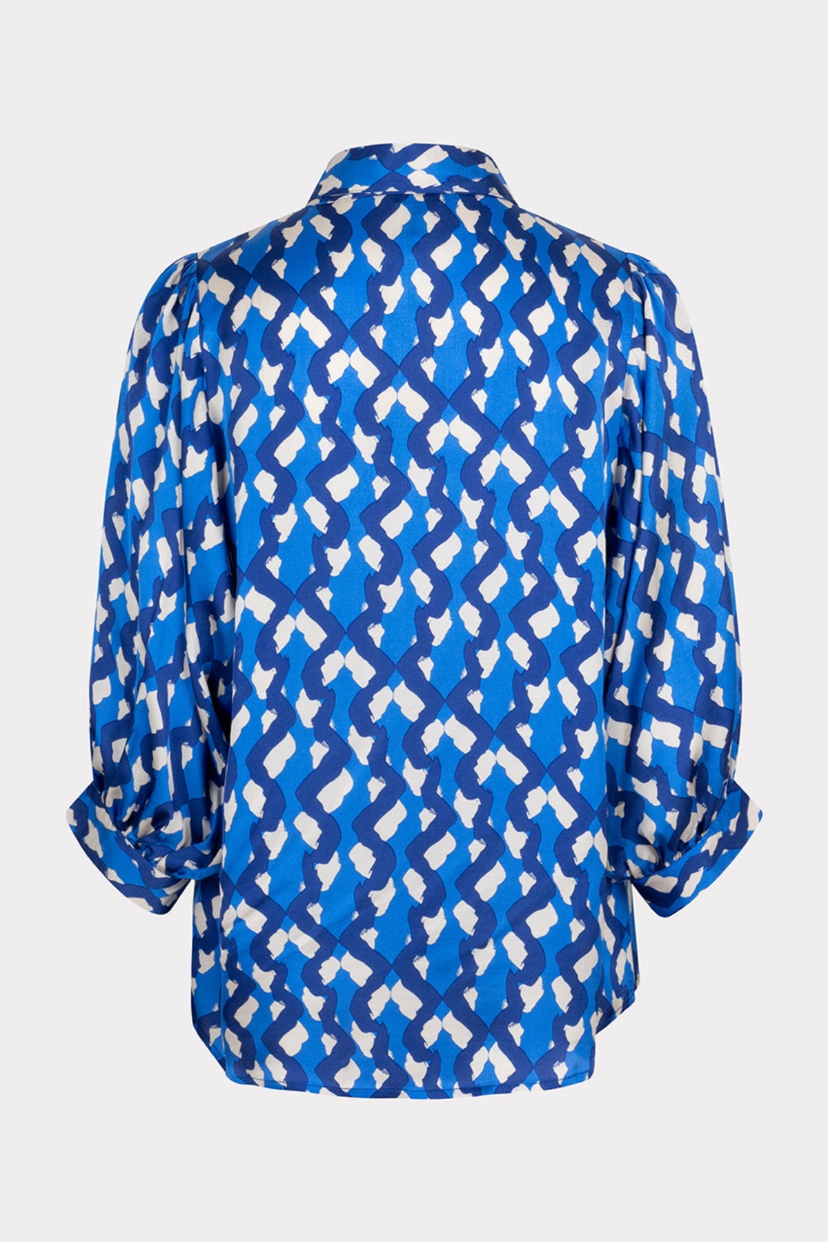 EsQualo blouse met grote mouwen en fantasieprint, Utopia-design, voor een opvallende en comfortabele look.