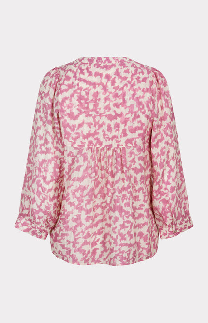 EsQualo Blouse Floral Retreat SP25.15009 Stretchshop.nl