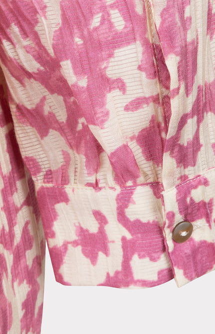 EsQualo Blouse Floral Retreat SP25.15009 Stretchshop.nl