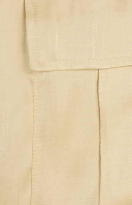EsQualo Broek Cargo Silky Touch Lemon Pie HS25.28202 Stretchshop.nl