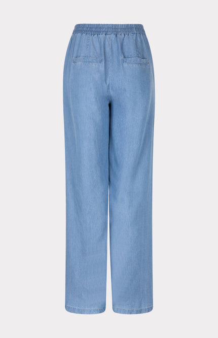 EsQualo Broek Chambray Blue HS25.28209 Stretchshop.nl