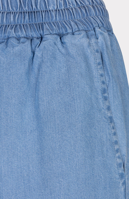 EsQualo Broek Chambray Blue HS25.28209 Stretchshop.nl