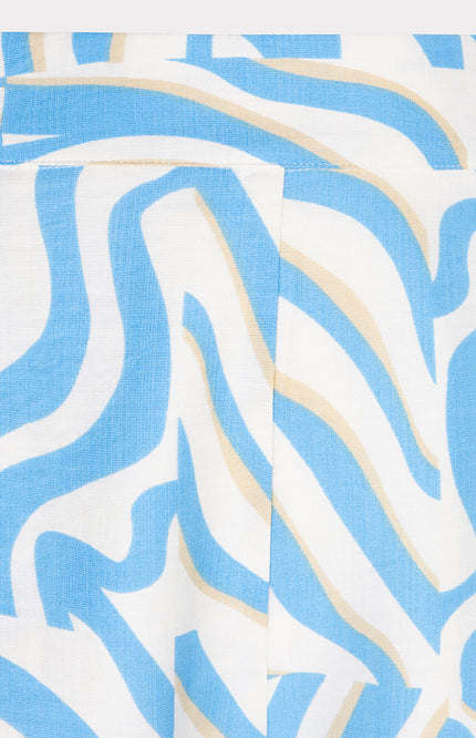EsQualo Broek Electric Zebra Print HS25.10215 Stretchshop.nl