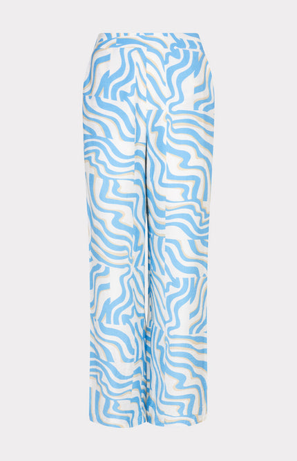 EsQualo Broek Electric Zebra Print HS25.10215 Stretchshop.nl
