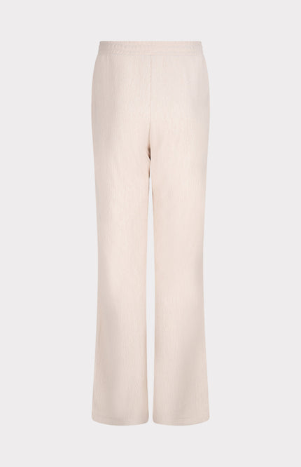 EsQualo Broek Fancy Crinkle Light Sand SP25.30017 Stretchshop.nl