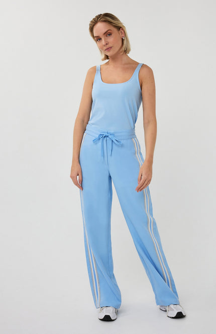 EsQualo Broek Tape Sideseam Pacific Blue SP26.05009 Stretchshop.nl