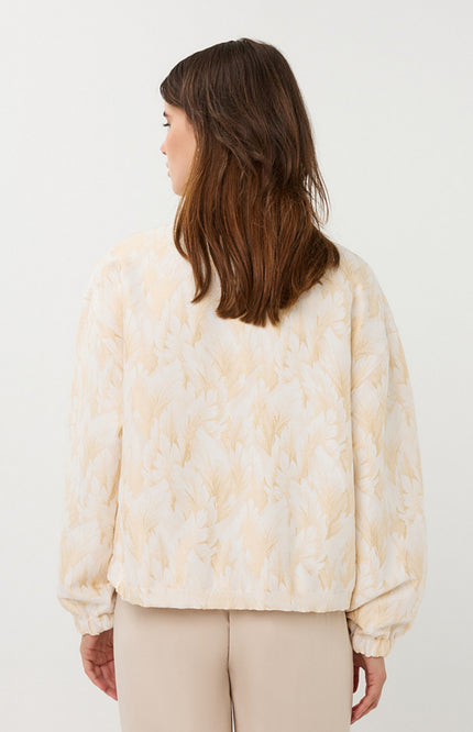 EsQualo Jacket Bomber Feather Natural SP26.19002 Stretchshop.nl