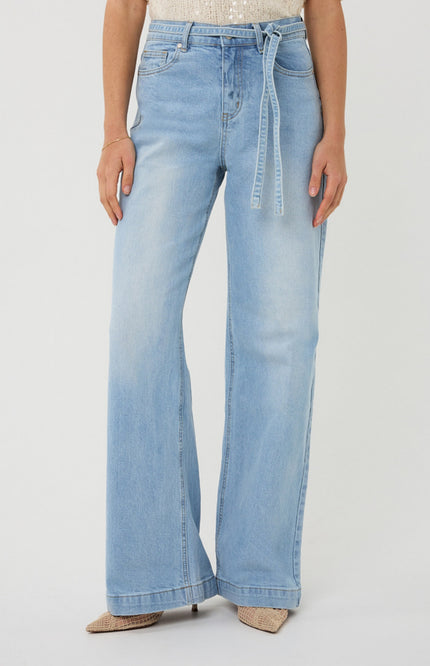 EsQualo Jeans Denim Belt Light Jeans BI SP26.12011 Stretchshop.nl