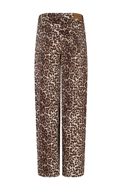 EsQualo Jeans Scarlet Leopard Print SP26.12001 Stretchshop.nl