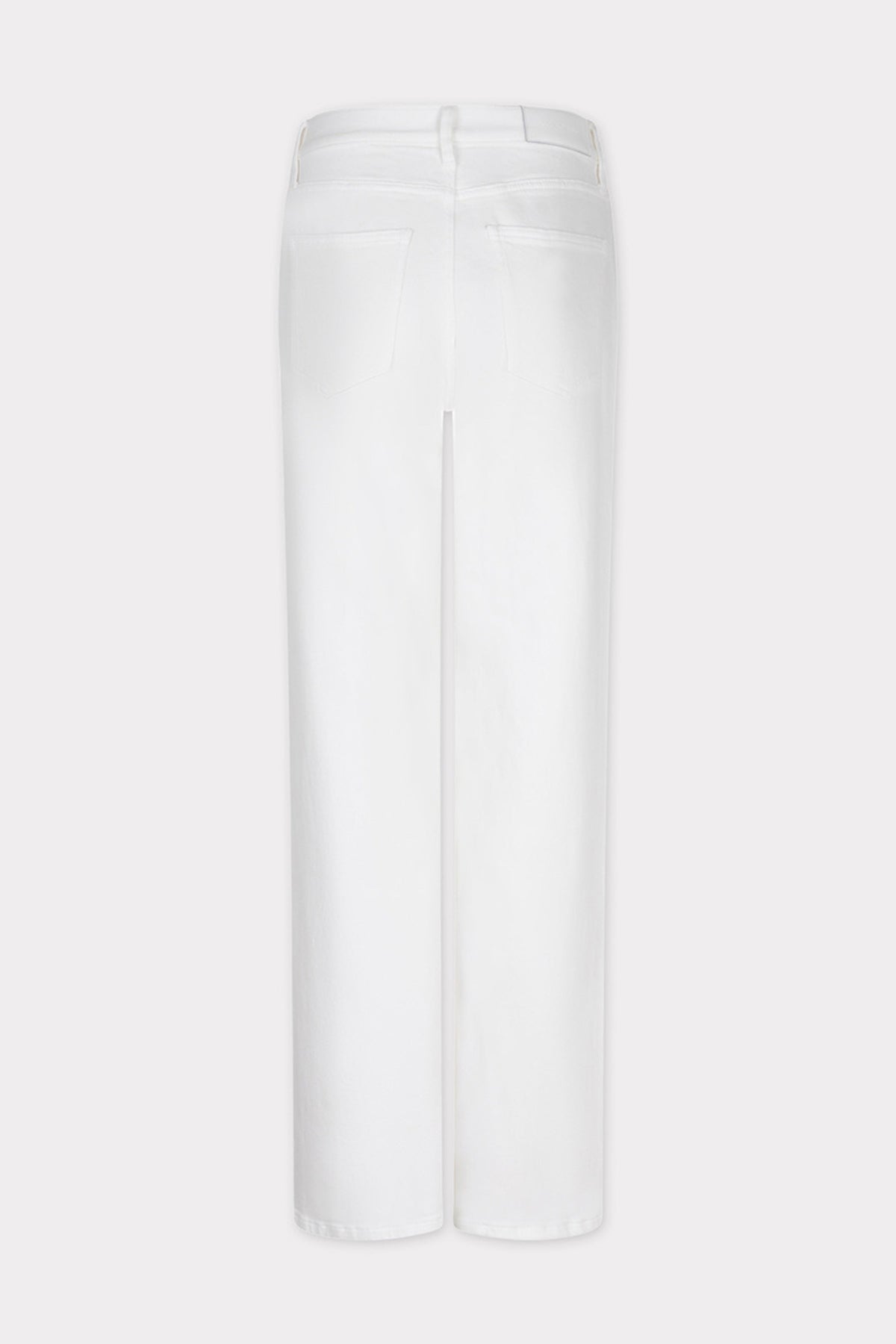 Lichtbeige wijde jeans van EsQualo met losse pasvorm, zichtbaar op de afbeelding.